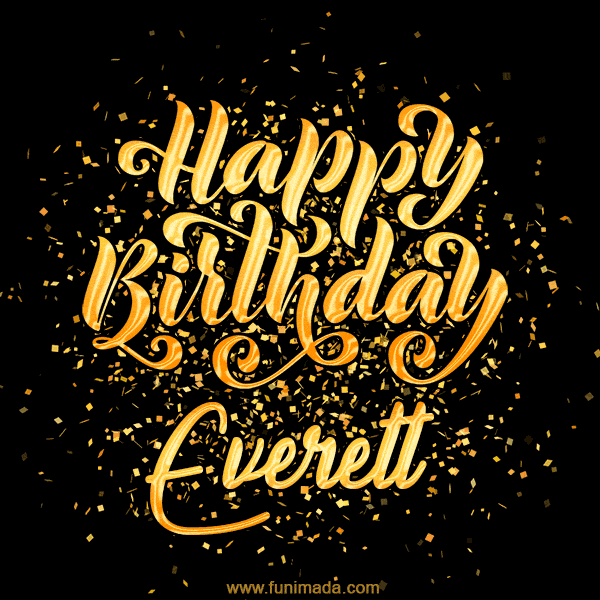Happy Birthday Card for Everett - Download GIF and Send for Free