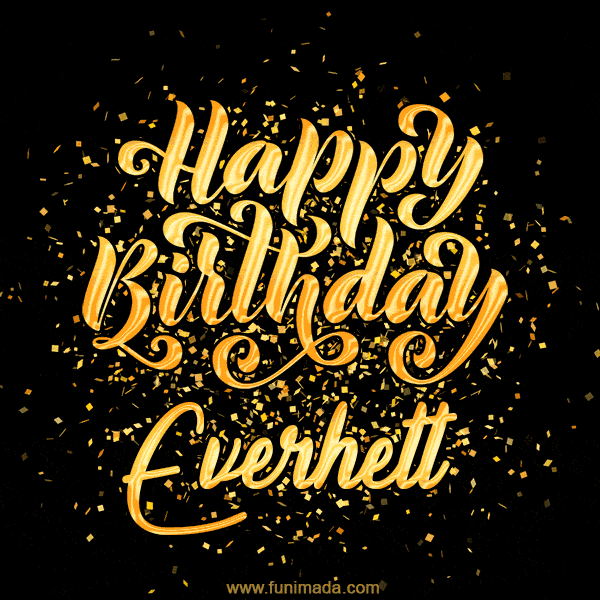 Happy Birthday Card for Everhett - Download GIF and Send for Free