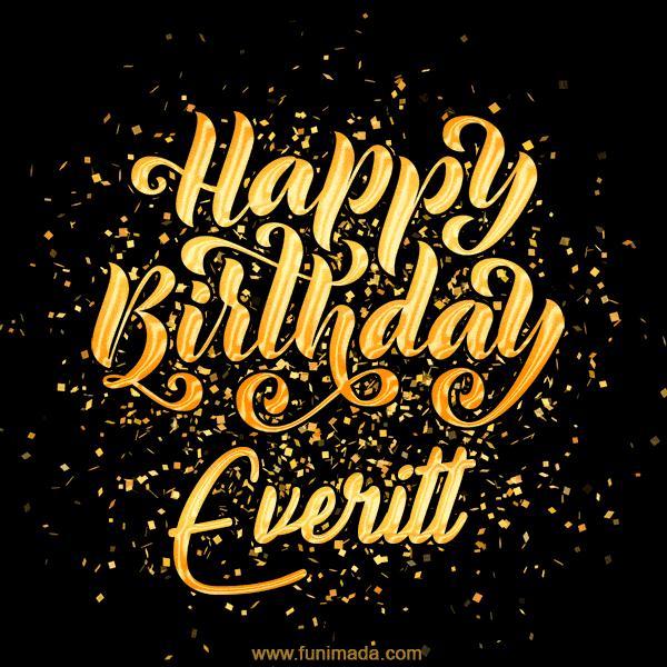Happy Birthday Card for Everitt - Download GIF and Send for Free