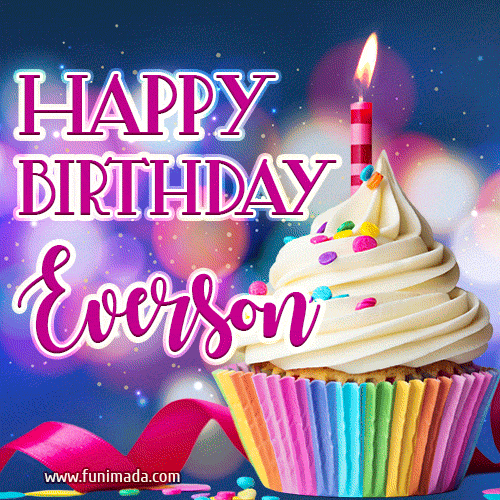 Happy Birthday Everson - Lovely Animated GIF