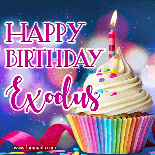 Happy Birthday Exodus - Lovely Animated GIF