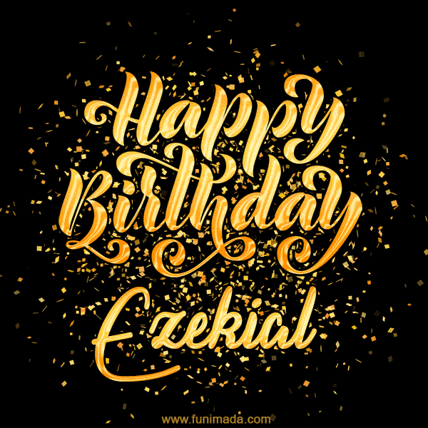 Happy Birthday Card for Ezekial - Download GIF and Send for Free