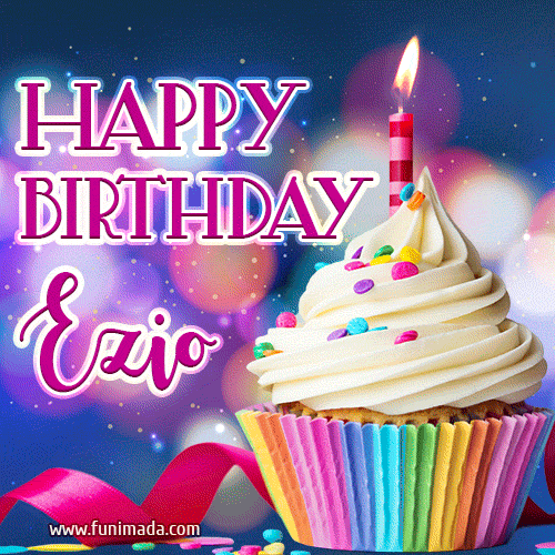 Happy Birthday Ezio - Lovely Animated GIF