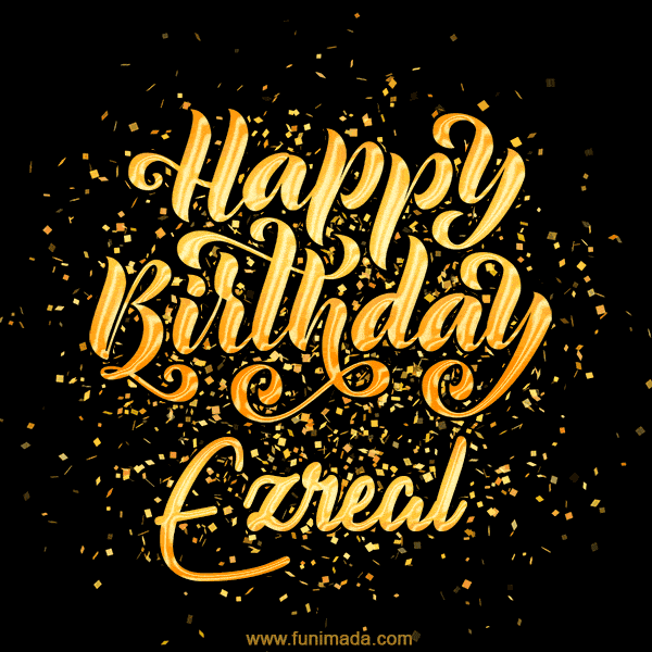 Happy Birthday Card for Ezreal - Download GIF and Send for Free