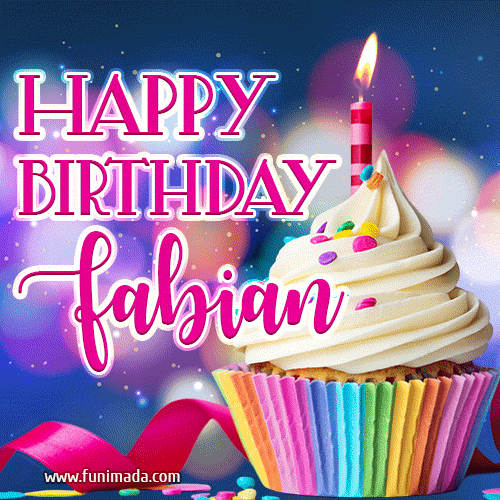 Happy Birthday Fabian - Lovely Animated GIF