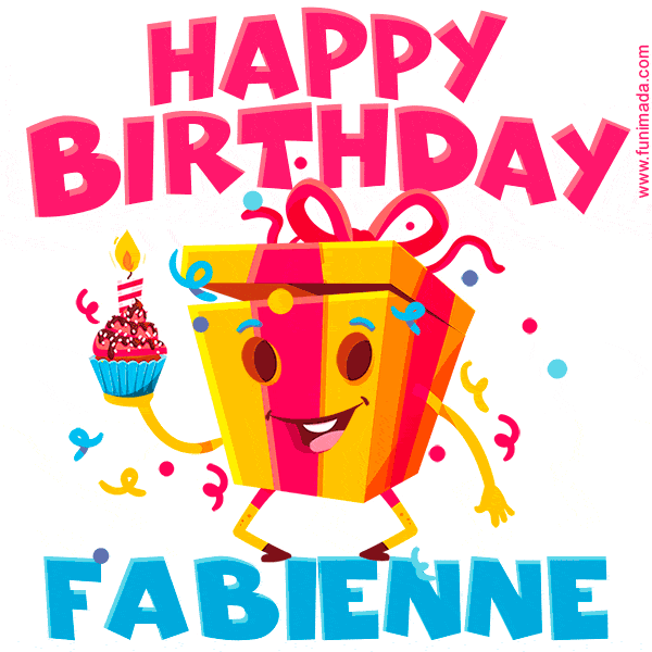 Funny Happy Birthday Fabienne GIF