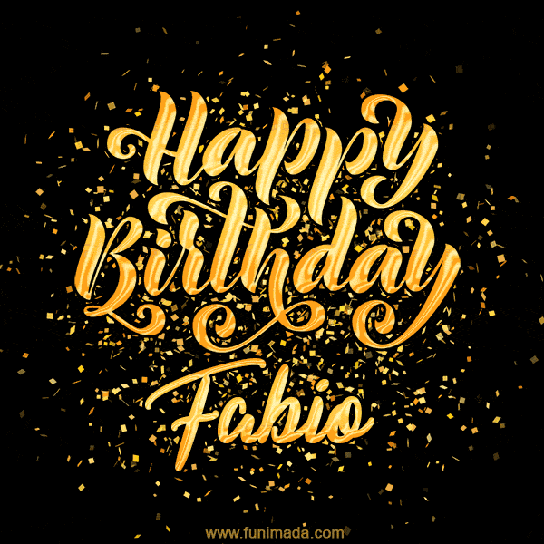 Happy Birthday Card for Fabio - Download GIF and Send for Free