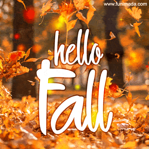 Animated Hello Fall GIF Image