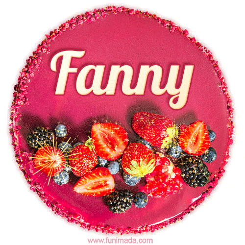 Happy Birthday Cake with Name Fanny - Free Download