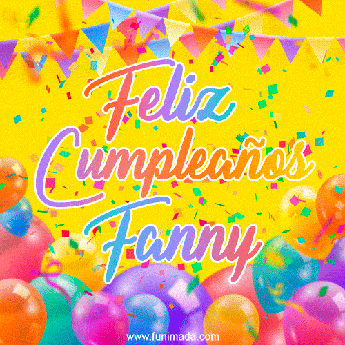 Feliz Cumpleaños Fanny (GIF)