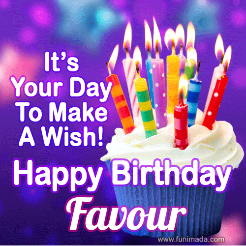 It's Your Day To Make A Wish! Happy Birthday Favour!