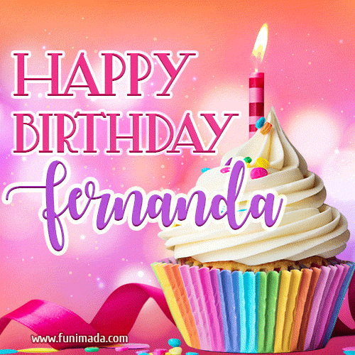 Happy Birthday Fernanda - Lovely Animated GIF
