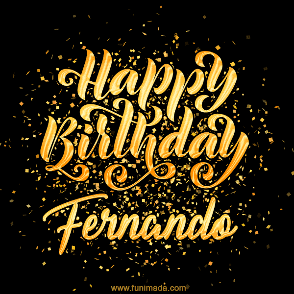 Happy Birthday Card for Fernando - Download GIF and Send for Free