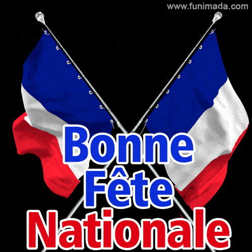 Bonne Fête Nationale GIF (14 juillet 2023)