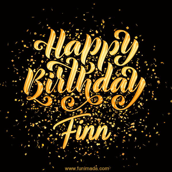 Happy Birthday Card for Finn - Download GIF and Send for Free