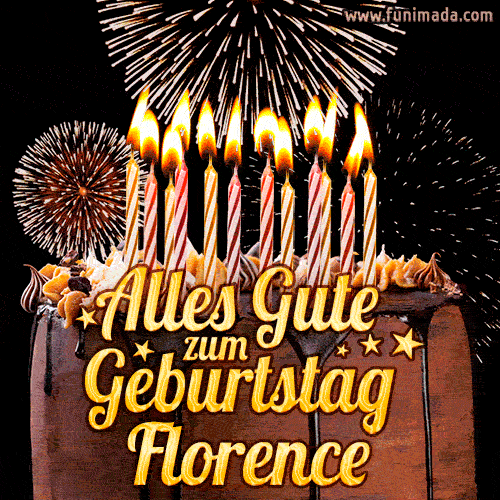 Alles Gute zum Geburtstag Florence (GIF)
