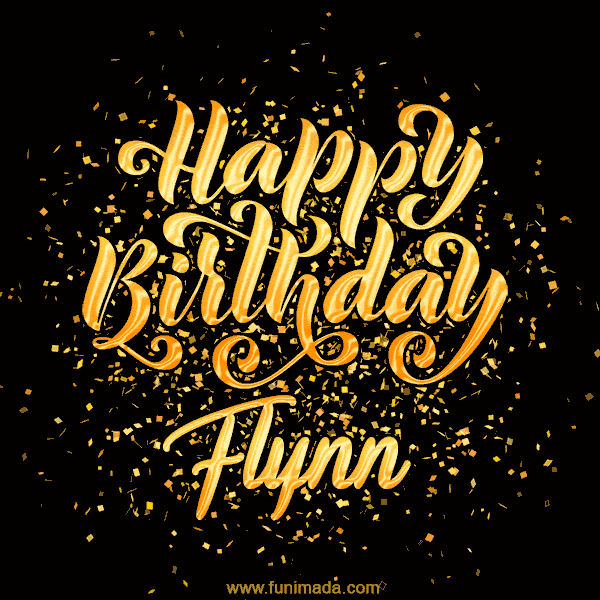Happy Birthday Card for Flynn - Download GIF and Send for Free