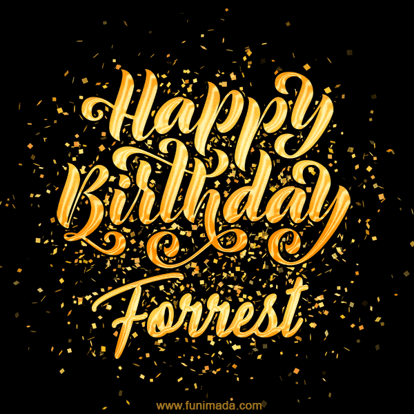 Happy Birthday Card for Forrest - Download GIF and Send for Free