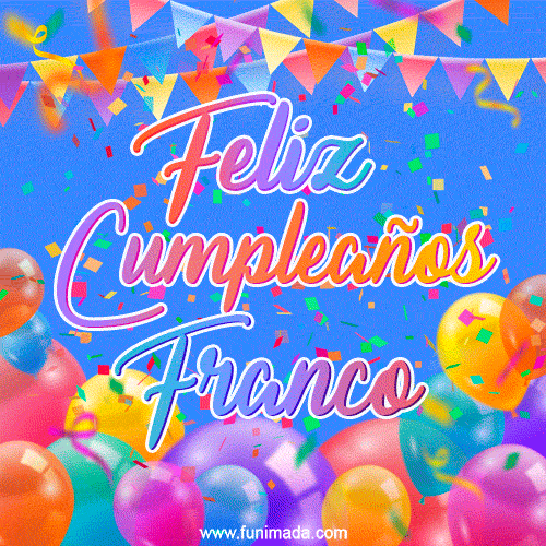 Feliz Cumpleaños Franco (GIF)