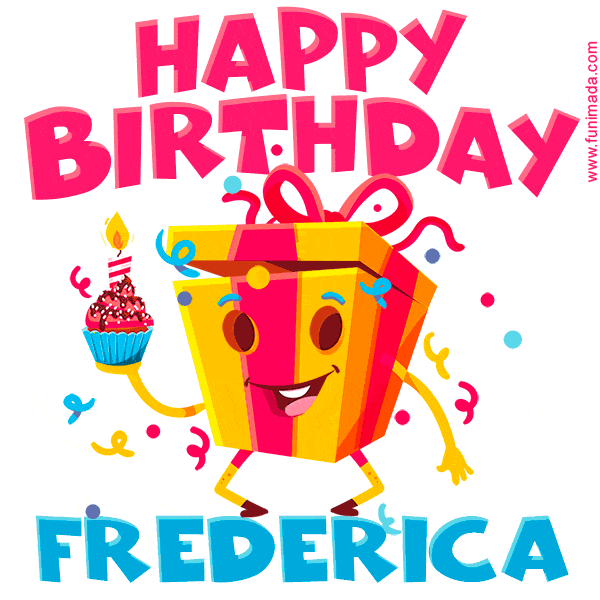 Funny Happy Birthday Frederica GIF