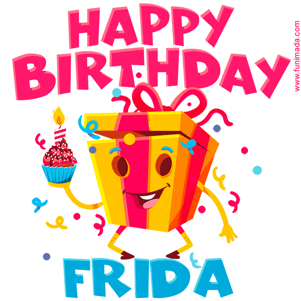 Funny Happy Birthday Frida GIF
