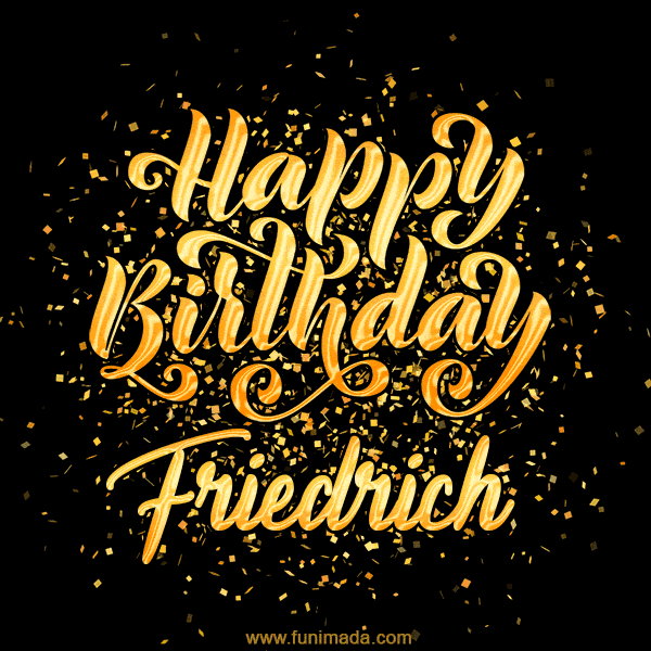 Happy Birthday Card for Friedrich - Download GIF and Send for Free