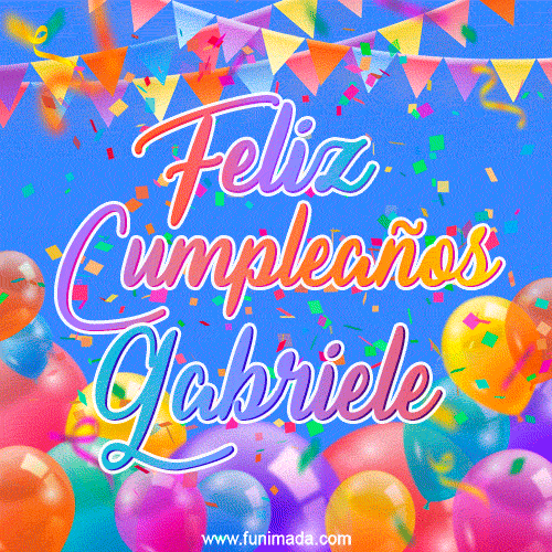 Feliz Cumpleaños Gabriele (GIF)