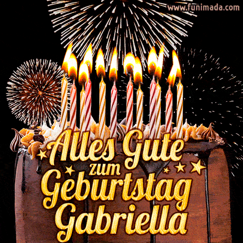 Alles Gute zum Geburtstag Gabriella (GIF)