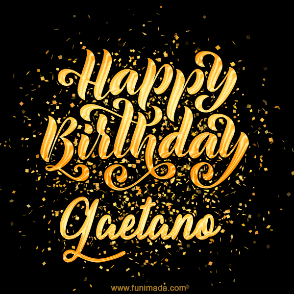 Happy Birthday Card for Gaetano - Download GIF and Send for Free