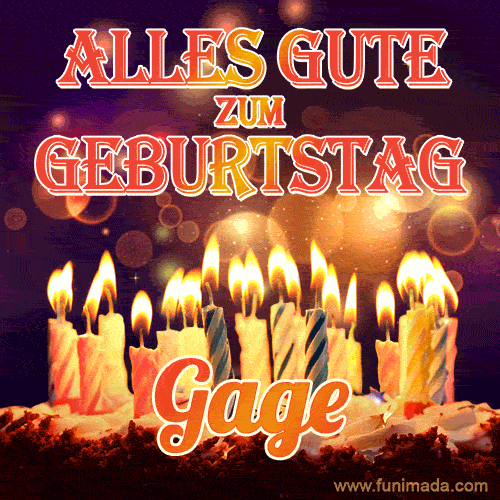 Alles Gute zum Geburtstag Gage (GIF)