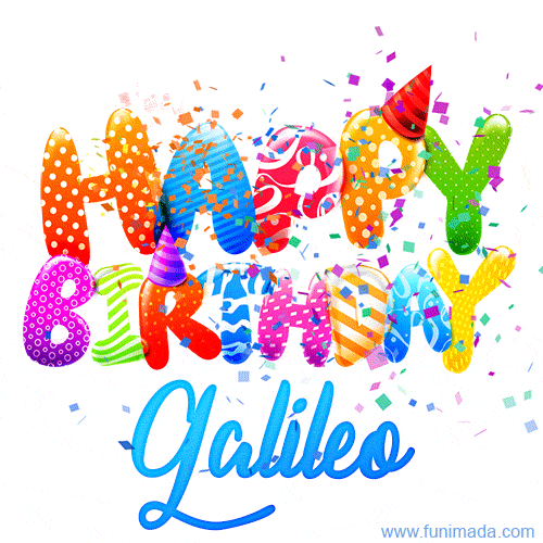 Happy Birthday Galileo - Creative Personalized GIF With Name