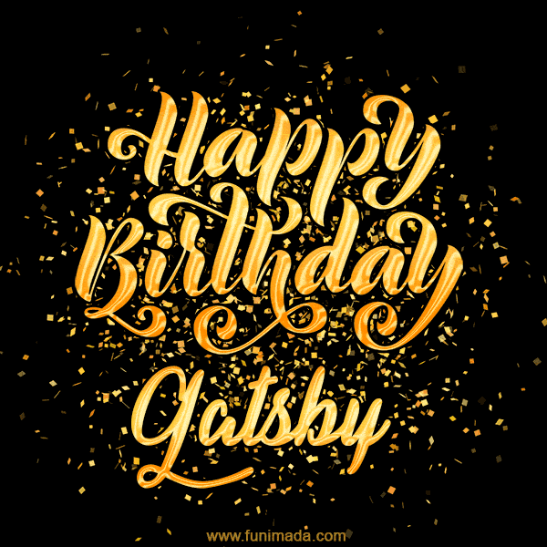Happy Birthday Card for Gatsby - Download GIF and Send for Free