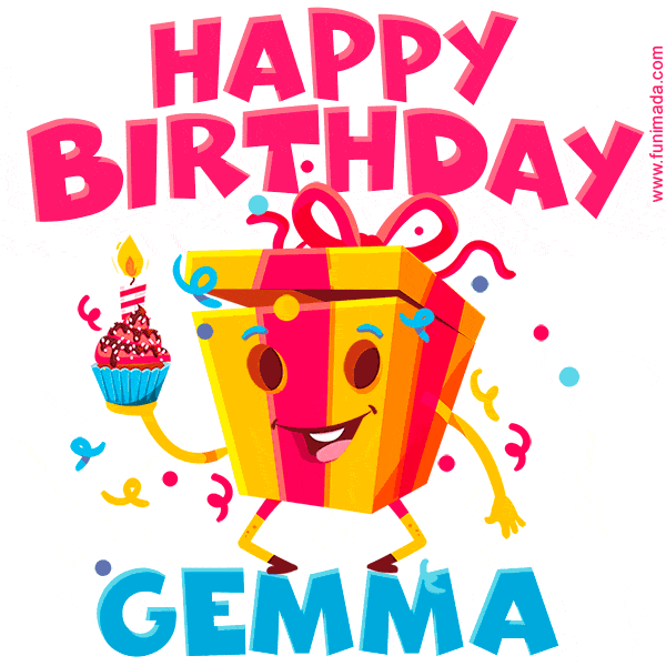 Funny Happy Birthday Gemma GIF