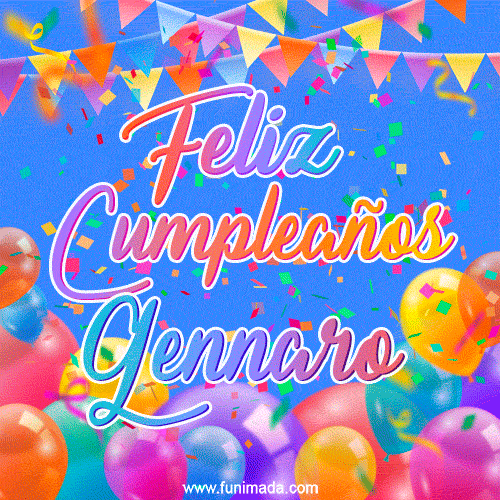 Feliz Cumpleaños Gennaro (GIF)