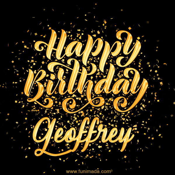 Happy Birthday Card for Geoffrey - Download GIF and Send for Free