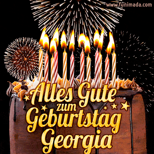 Alles Gute zum Geburtstag Georgia (GIF)