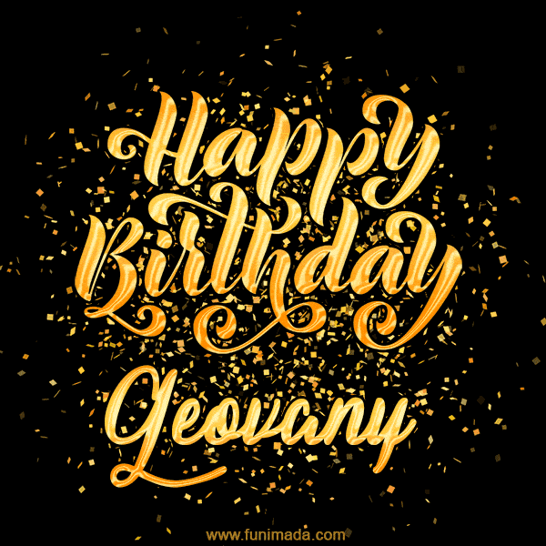 Happy Birthday Card for Geovany - Download GIF and Send for Free