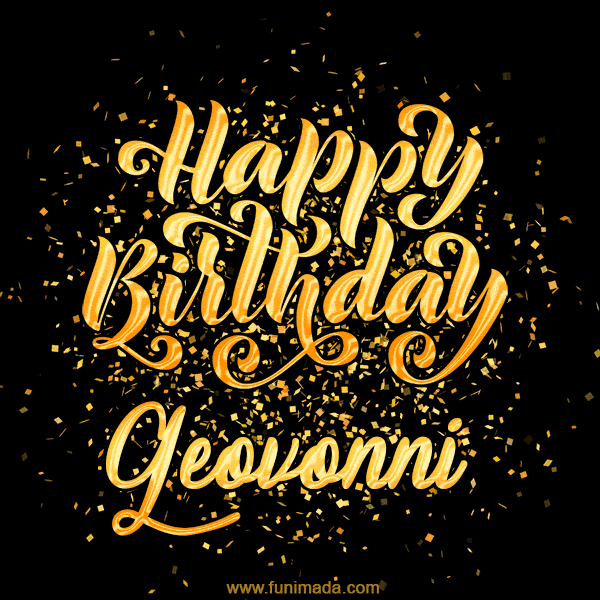Happy Birthday Card for Geovonni - Download GIF and Send for Free