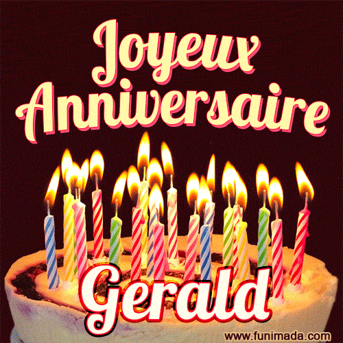 Joyeux anniversaire Gerald GIF