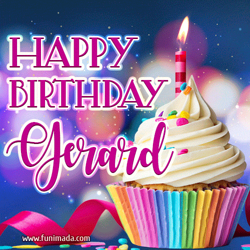 Happy Birthday Gerard - Lovely Animated GIF