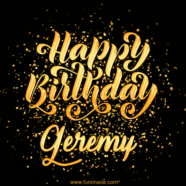 Happy Birthday Card for Geremy - Download GIF and Send for Free
