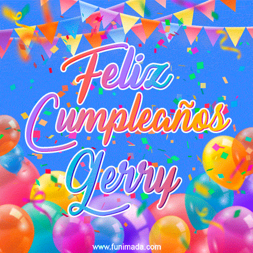 Feliz Cumpleaños Gerry (GIF)