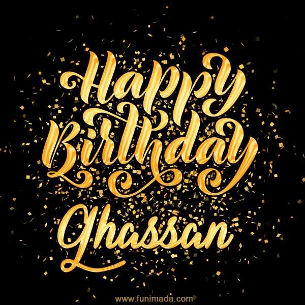 Happy Birthday Card for Ghassan - Download GIF and Send for Free