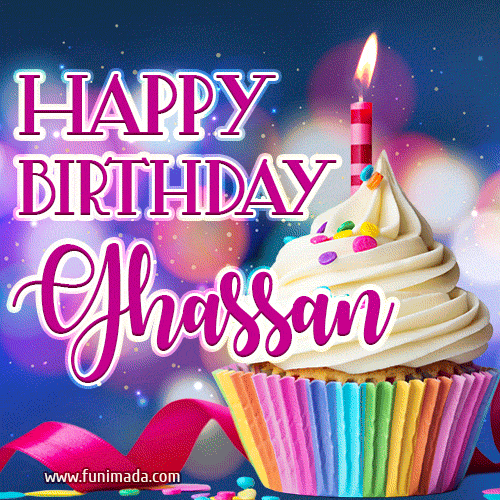 Happy Birthday Ghassan - Lovely Animated GIF