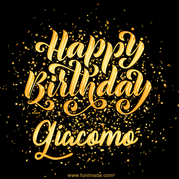 Happy Birthday Card for Giacomo - Download GIF and Send for Free