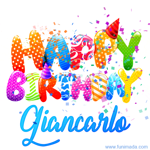 Happy Birthday Giancarlo - Creative Personalized GIF With Name