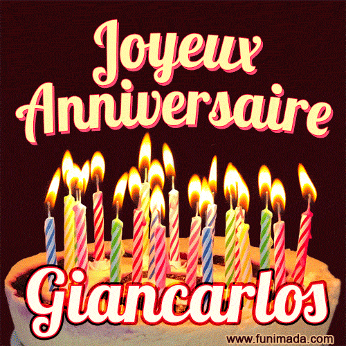 Joyeux anniversaire Giancarlos GIF