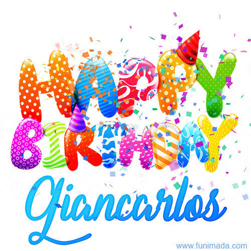 Happy Birthday Giancarlos - Creative Personalized GIF With Name