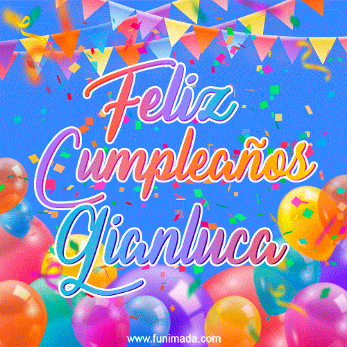 Feliz Cumpleaños Gianluca (GIF)