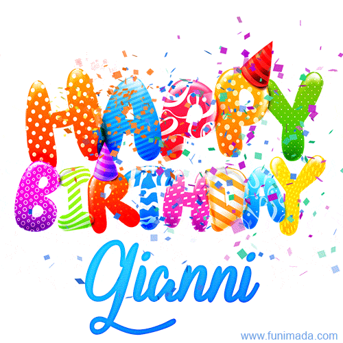 Happy Birthday Gianni - Creative Personalized GIF With Name